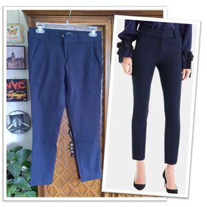 BeBop Bi-Stretch Cropped Skinny Ankle Pants - Dark Navy, Size 3/4